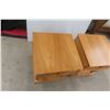 Image 3 : Set of 2 End Tables with Drawer – 23" × 20" × 18"