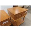 Image 5 : Set of 2 End Tables with Drawer – 23" × 20" × 18"