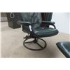 Image 6 : Leather / Leatherette Style Swivel Recliner Chair and Ottoman