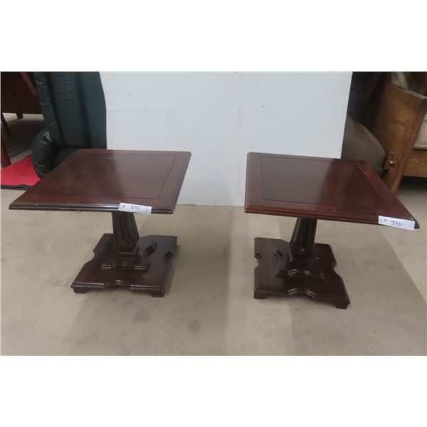 2x Pedestal Stands, 18" × 18" × 18" 