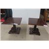 Image 1 : 2x Pedestal Stands, 18" × 18" × 18" 