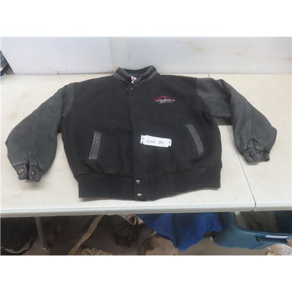 Melton/Leather Jacket Sz XL