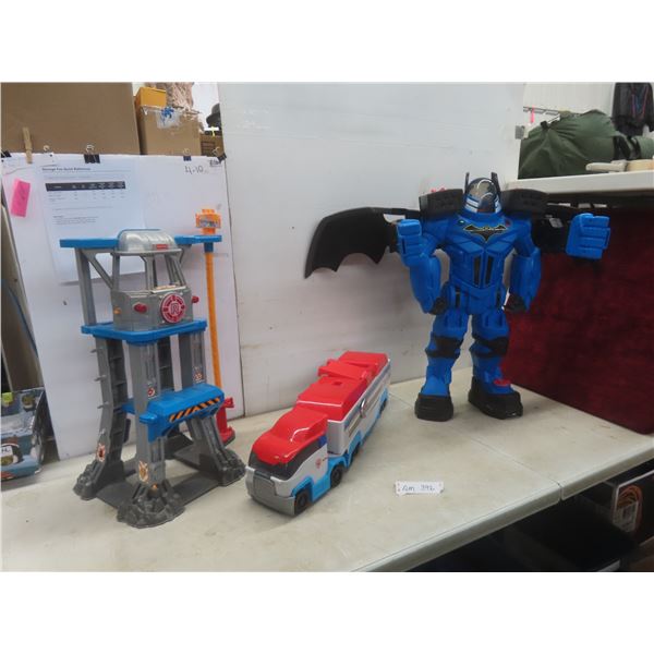 Paw Patrol Launch N Haul Paw Patroller Imaginext DC Batman Batbolt Xtreme Mattel 28" Tall & Rescue