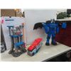 Image 1 : Paw Patrol Launch N Haul Paw Patroller Imaginext DC Batman Batbolt Xtreme Mattel 28" Tall & Rescue