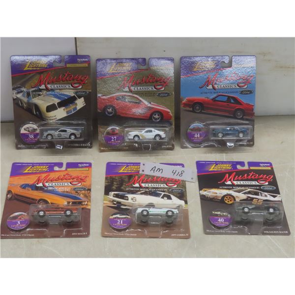 6 Johnny Lightning Mustang Classics NOS