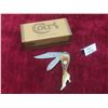 Image 1 : Colt Large Lady Leg Stag Handle 2-Blade Pocket Knife with Case – Blade 3", Overall 8¼"