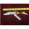 Image 3 : Colt Large Lady Leg Stag Handle 2-Blade Pocket Knife with Case – Blade 3", Overall 8¼"