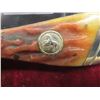 Image 8 : Colt Large Lady Leg Stag Handle 2-Blade Pocket Knife with Case – Blade 3", Overall 8¼"