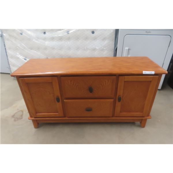 Oak Big Screen TV Stand – 26" × 50" × 16"