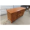 Image 2 : Oak Big Screen TV Stand – 26" × 50" × 16"