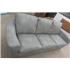 Image 3 : Leather / Leather Style Couch – 86" Wide