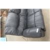Image 3 : Leather / Leather Style Power Reclining Love Seat – 64" Wide