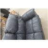 Image 4 : Leather / Leather Style Power Reclining Love Seat – 64" Wide