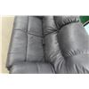 Image 6 : Leather / Leather Style Power Reclining Love Seat – 64" Wide