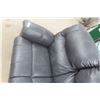 Image 7 : Leather / Leather Style Power Reclining Love Seat – 64" Wide