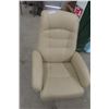 Image 2 : Leather / Leather Style Swivel Recliner Chair and Ottoman