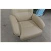 Image 4 : Leather / Leather Style Swivel Recliner Chair and Ottoman