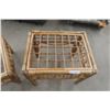Image 6 : Wicker Coffee Table 16" × 53" × 23" and End Table 23" × 20" × 26" – No Glass