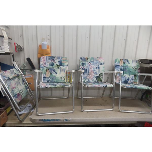 Folding Lawn Chairs – Qty 4