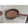 Image 2 : Stoneware Pickle Crock, Frying Pan and Cream Can Lid