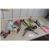 Image 1 : Yard and Flower Bed Tools, Sprinkler and Gloves