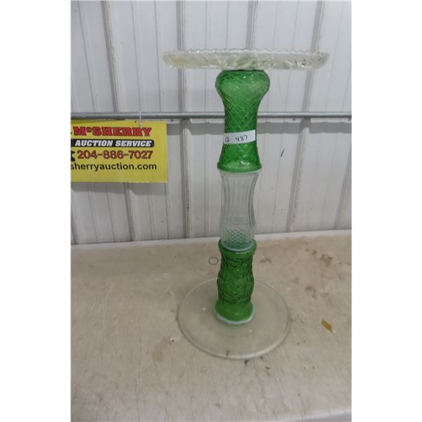 Glass Bird Feeder – 28" H × 13" Diameter