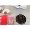 Image 2 : Copper Shot Glass NOS, Tray, Glass Ashtray +