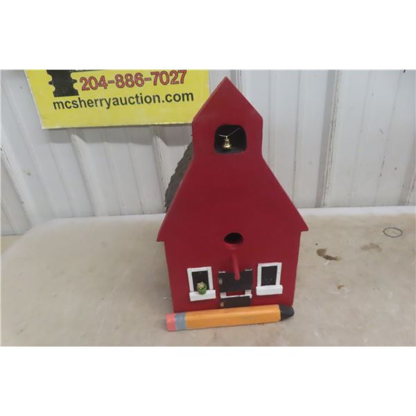 Birdhouse, 16" × 9" × 8" 