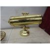 Image 3 : Brass Banker's Desk Lamp, Rolling Plant Stand, Pen Holder, and Change Bowl