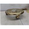 Image 5 : Brass Banker's Desk Lamp, Rolling Plant Stand, Pen Holder, and Change Bowl