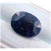 Image 1 : 6.42 ct Certified Midnight Blue Sapphire gemstone Untreated ($7,704 Appraisal)