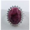 Image 1 : 5.9 ct Certified Silver Ruby gemstone Ring ($7,420 Appraisal)