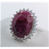 Image 2 : 5.9 ct Certified Silver Ruby gemstone Ring ($7,420 Appraisal)