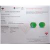 Image 3 : 3.2 ct Certified Silver Emerald gemstone Earrings ($5,450 Appraisal)