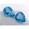 Image 1 : 57.3 ct Certified Royal Blue Topaz gemstone Pair ($14,300 Appraisal)