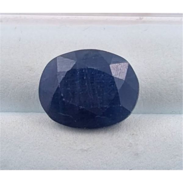 6.32 ct Certified Midnight Blue Sapphire gemstone Untreated ($7,584 Appraisal)