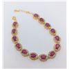 Image 2 : 11 ct Certified Silver Ruby gemstone Bracelet ($13,860 Appraisal)