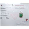 Image 3 : 5.3 ct Certified Silver Emerald gemstone Pendant ($13,887 Appraisal)