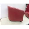 Image 2 : Modern Child's Leather-Like-Style Chair with Matching Ottoman