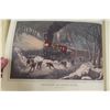Image 2 : Vintage 1952 Currier and Ives Oversized Book of Frameable Prints
