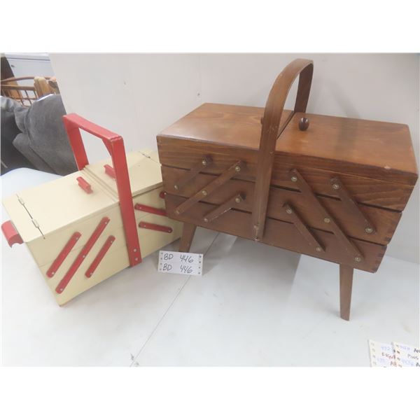 Vintage Floor and Table Expanding Sewing Kits