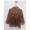 Image 4 : Vintage 1950s Grenadier Brown Buckskin Fringe Western Jacket, Made in Winnipeg, Size 12