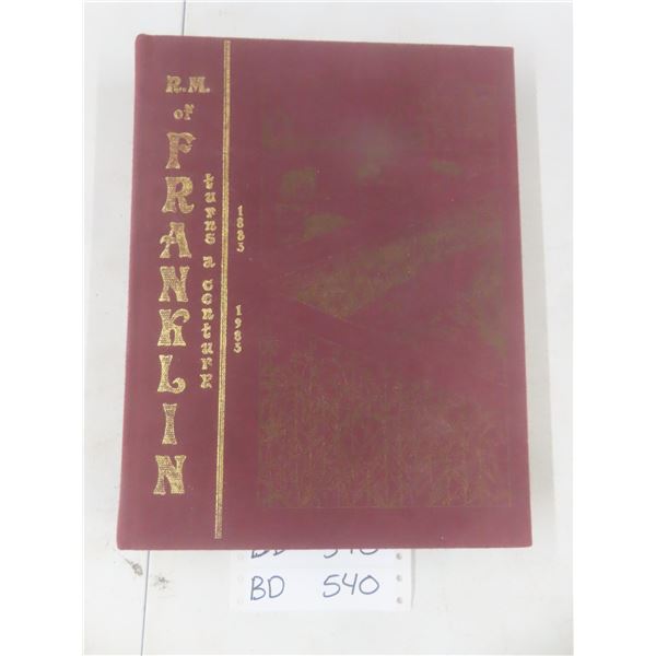 Vintage Franklin, Manitoba Hardcover Town History Book