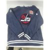 Image 1 : Winnipeg Jets Reebok Jersey, Men's Large, and 2019 Heritage Classic Sweatshirt, Men's Large