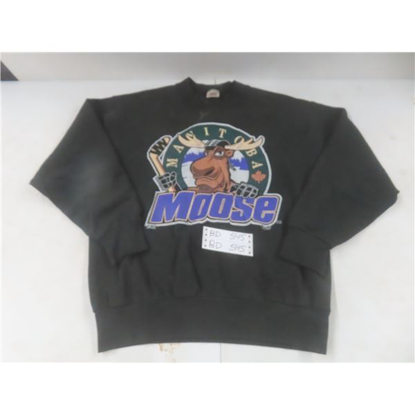 Vintage Woody Sports IHL Manitoba Moose Sweatshirt, Men's Large