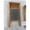 Image 2 : Vintage 17" Pearl Washboards – Qty 2: 1 Metal, 1 Glass/Wood