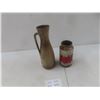 Image 1 : Mid-Century Modern Lot: 2 West German Lava Glaze Vases 