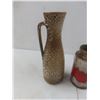 Image 2 : Mid-Century Modern Lot: 2 West German Lava Glaze Vases 