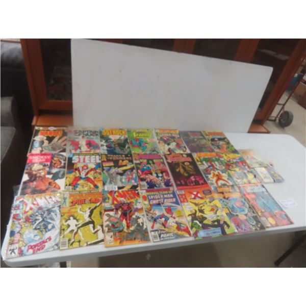 Vintage Comic Book Lot: Zombie Archie (Signed), X-Men, Spider-Man, Superman, X Presidents, and More