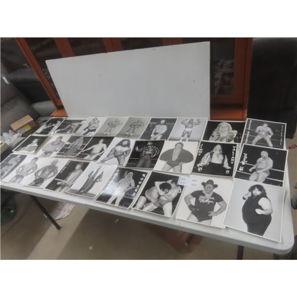 Large Lot of Vintage 1980s AWA Wrestling Photos — Estate of Terrance Machalek, Ringside